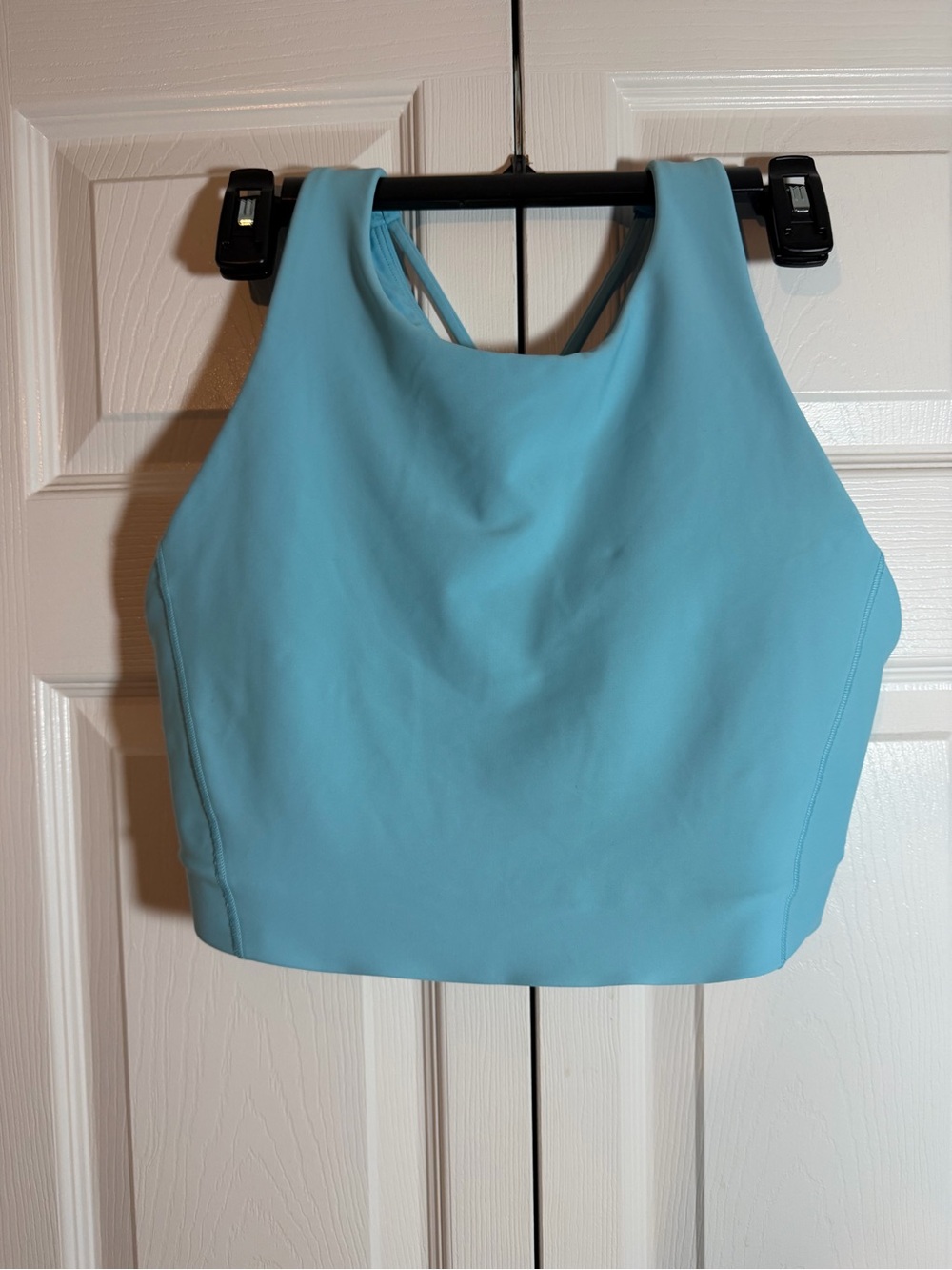 Athleta Sky Blue High Neck Cropped Tank